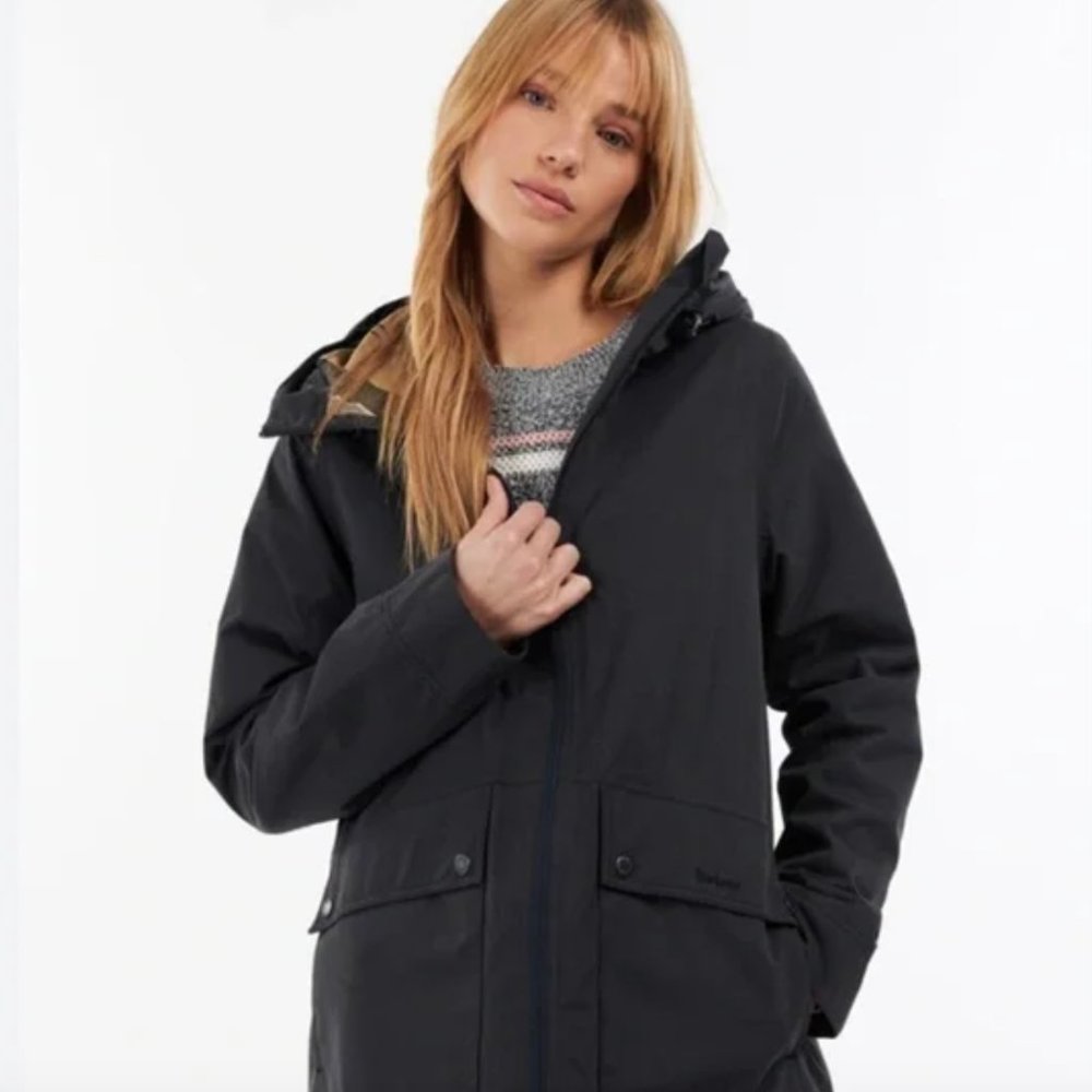 Barbour Women's Armeria Hooded Wax Waterproof Jacket - Size 3X